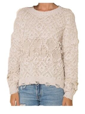 Anthropologie RAGA Freed Hearts Sweater XS